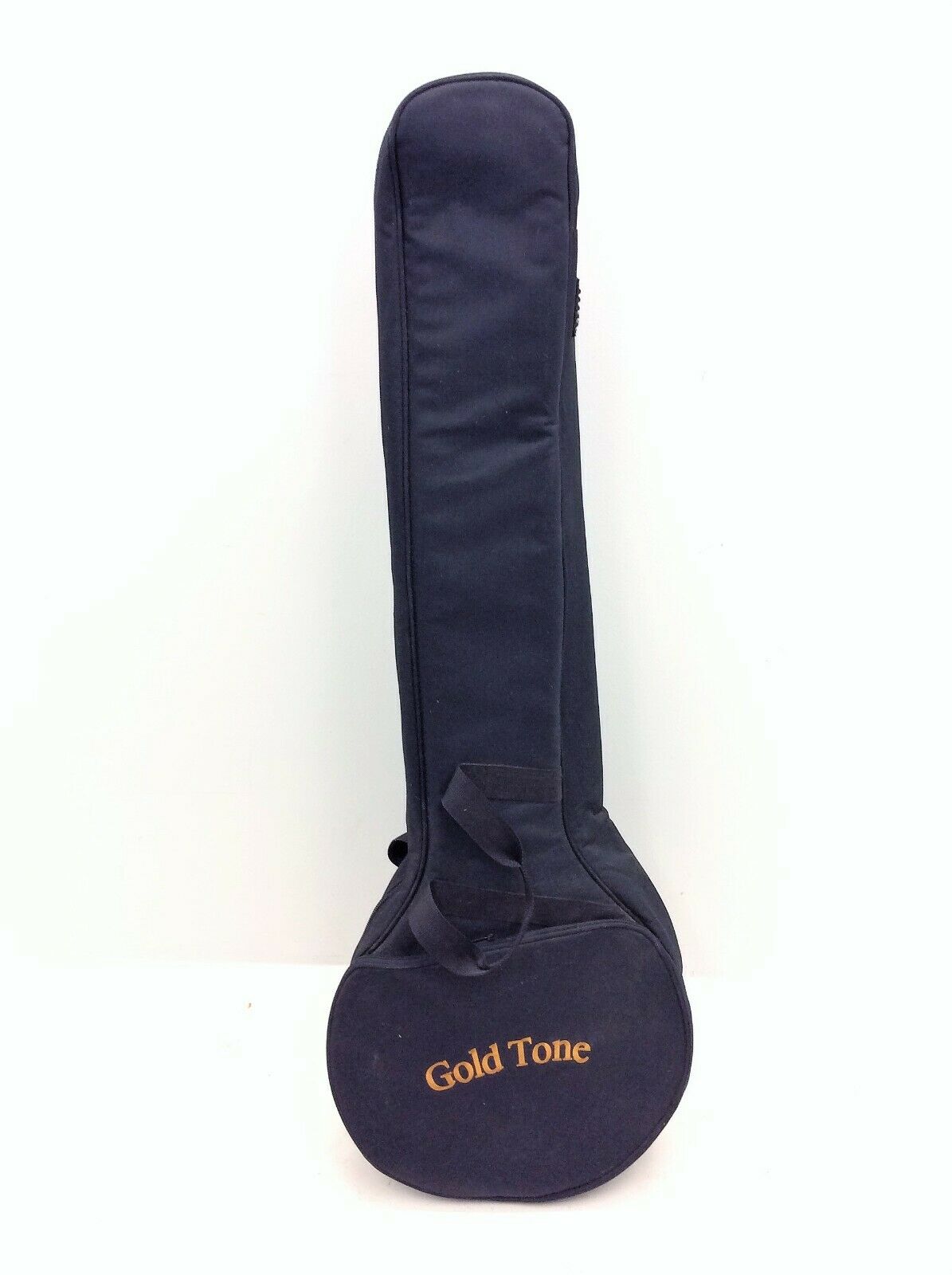 Vintage Used Black Gold Tone Travel Storage Banjo Soft Case 45.75” Instrument