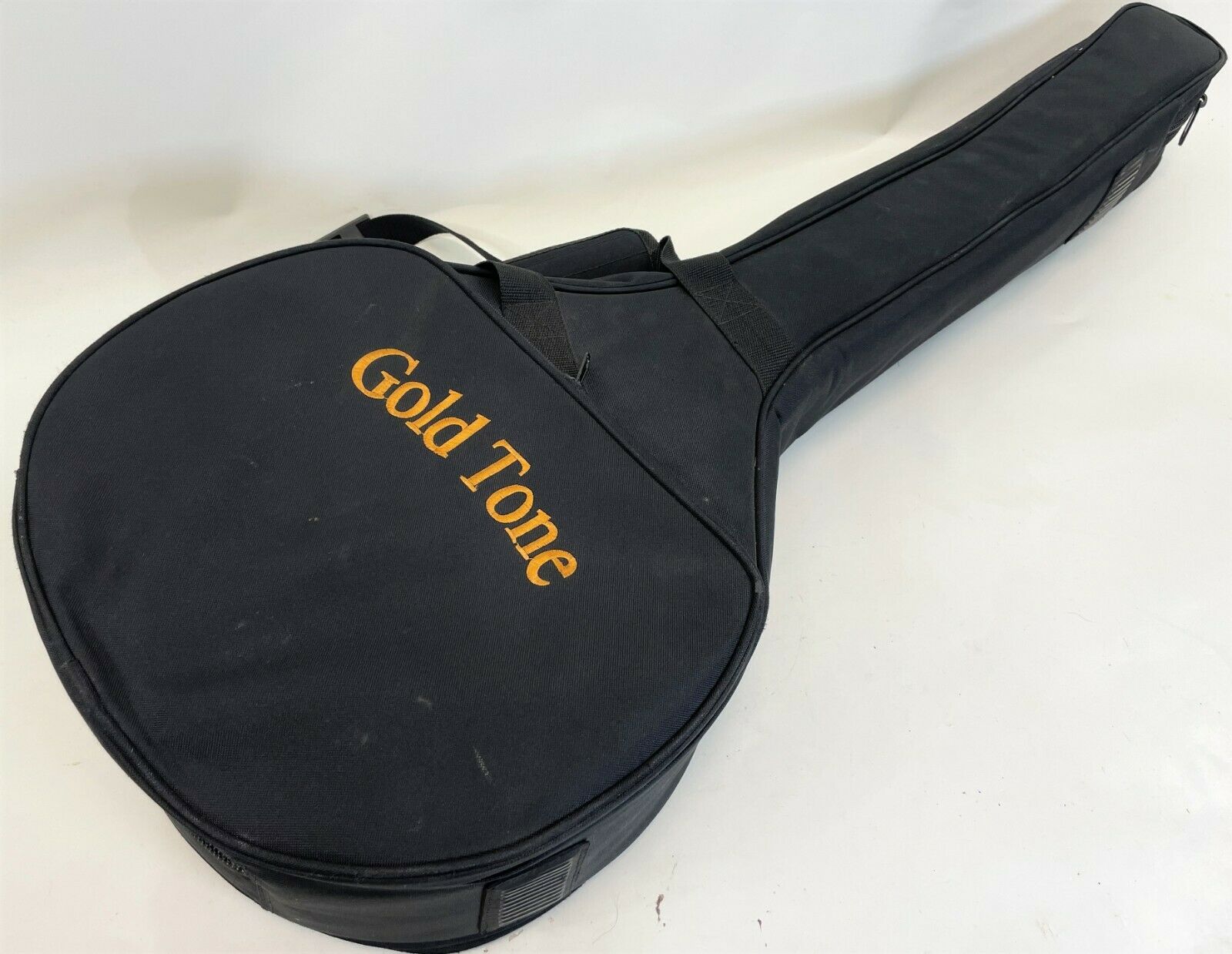 Vintage Gold Tone 37" Black Zip Soft Side Backpack Classic Banjo Travel Gig Case