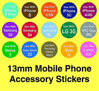 iPhone Accessory Stickers - Removable Adhesive 'Use With' Labels