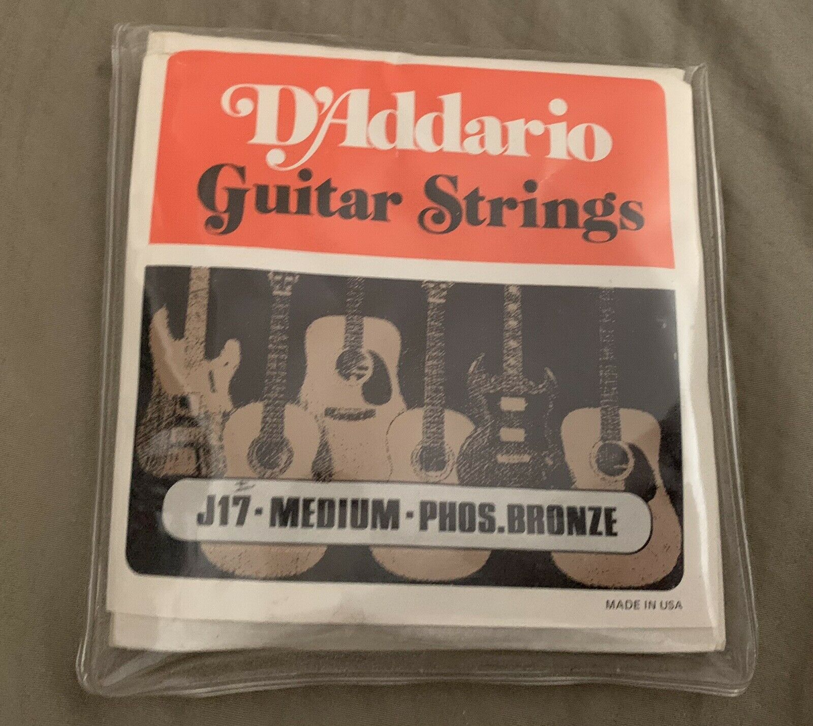 D’Addario 1980’s VINTAGE J17 Acoustic Guitar Strings Collectible