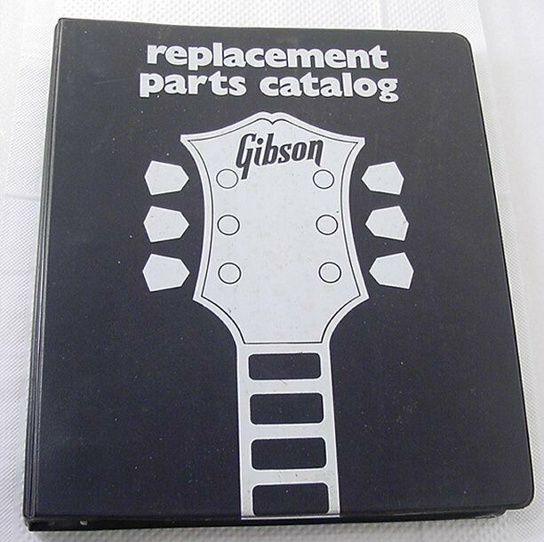 1970's Gibson Replacement Parts Catalog Many Pages 3 Ring Binder Index Prices