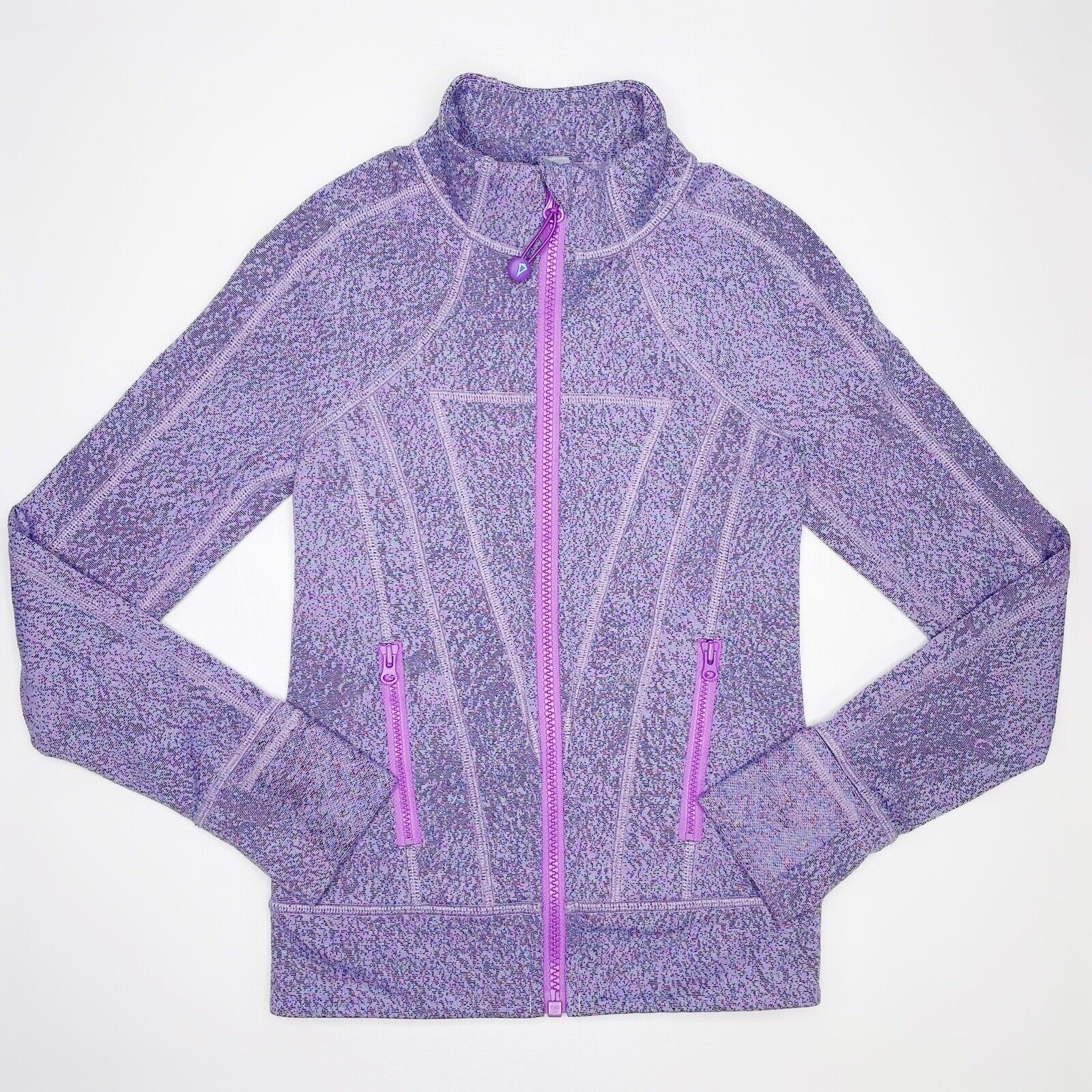 Ivivva Lululemon Perfect Your Practice Full Zip Purple Jacket Girl's Size 6