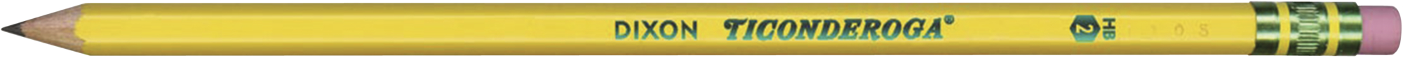Ticonderoga Original Pencils, No 2, Yellow, Pack of 96