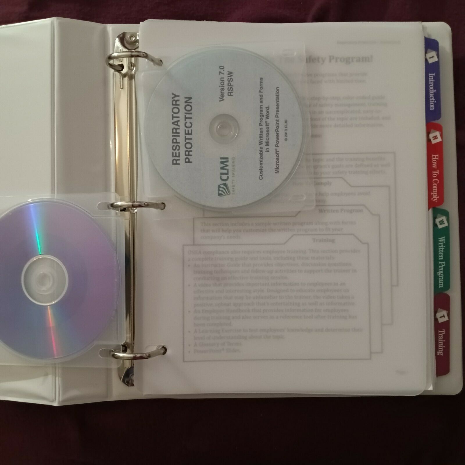 Clmi Safety Training Respiratory Protection Dvd Slides Guide & Handbook Program