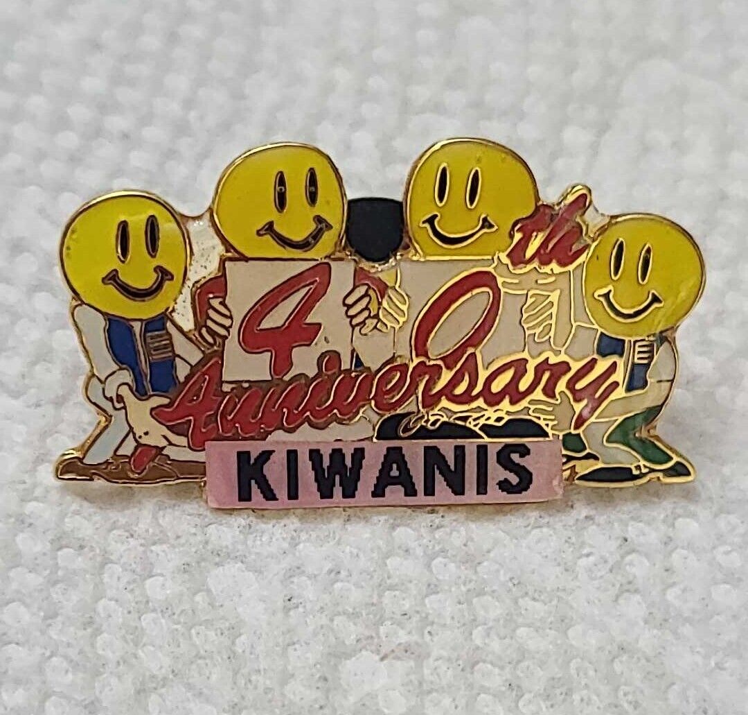Kiwanis Collector's Souvenir Pin 40th Anniversary Smiley Faces