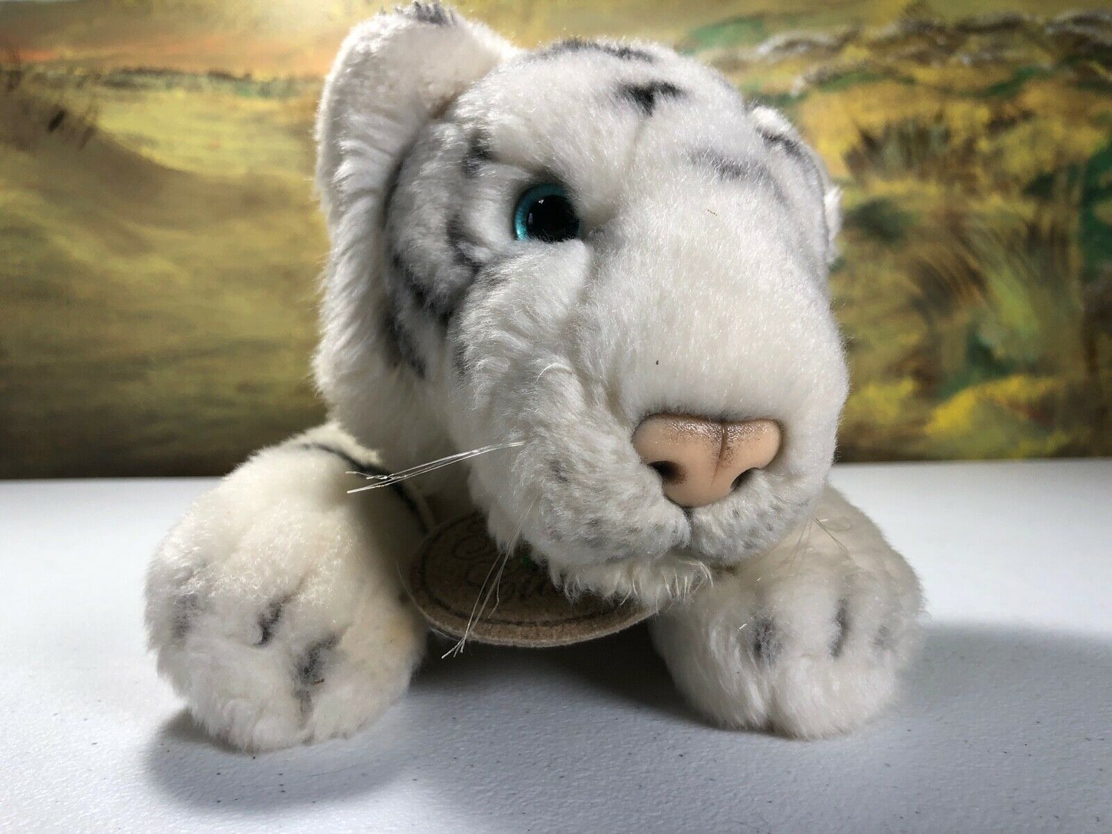 Russ Yomiko Classics" White Tiger Cub Beanie Plush Stuffed Animal Toy