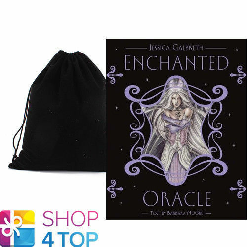 Enchanted Oracle Cards Deck Esoteric Telling Barbara Moore Llewellyn Bag New