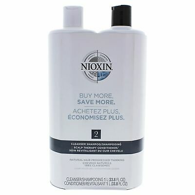 System 2 Cleanser Scalp Therapy Conditioner Duo by Nioxin for Unisex - 33.8 oz