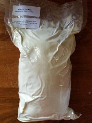 2 Lbs Powder Instant Nonfat Dry Cow Milk Bulk Mre Shelf Stable *vacuum Sealed*