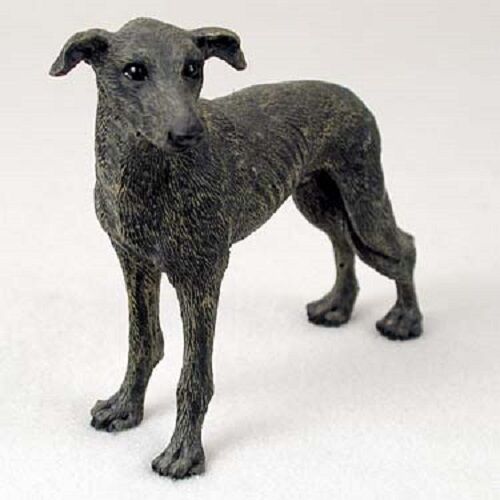Greyhound Dog Hand Painted Figurine Resin Statue Collectible Brindle Puppy New