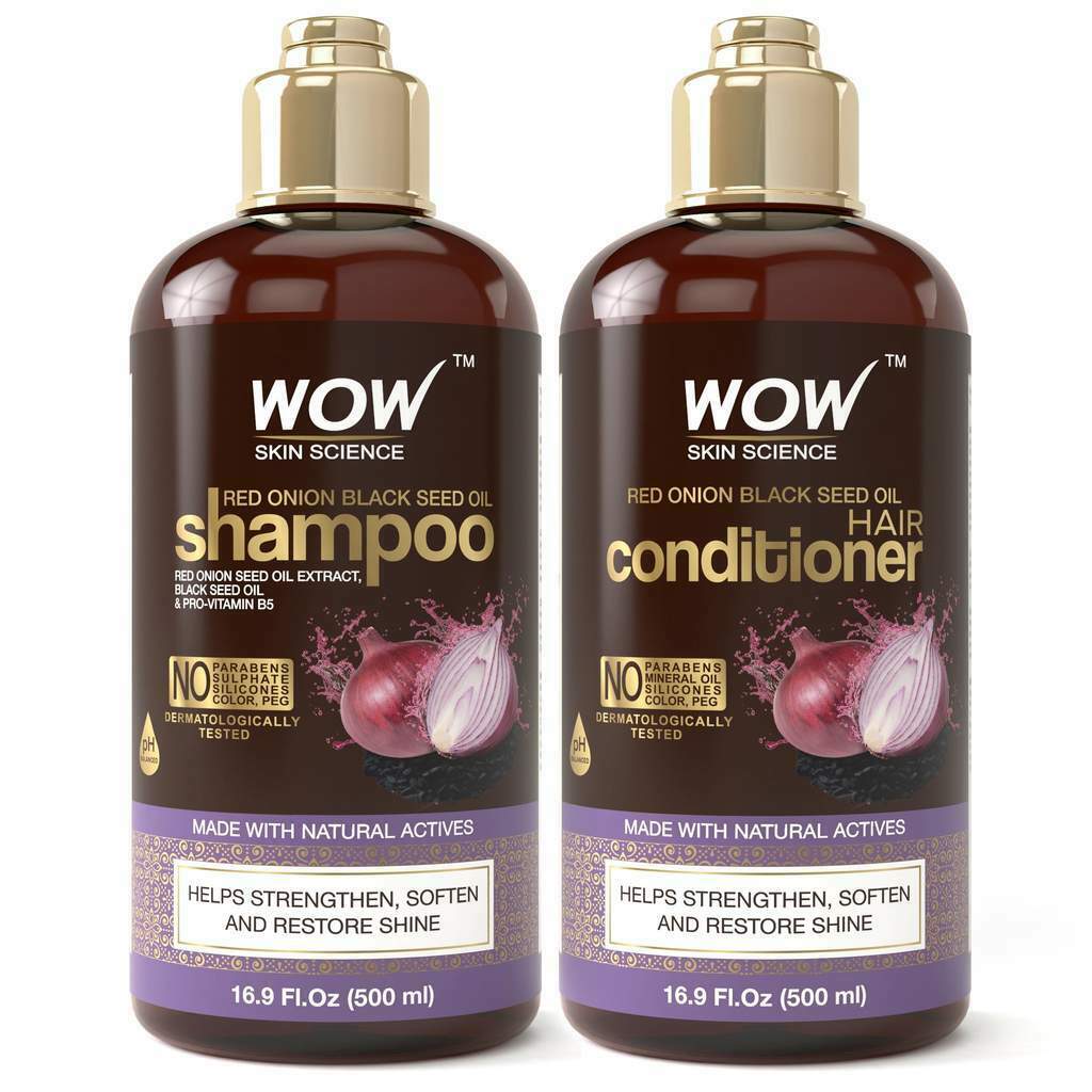 WOW Skin Science Red Onion Shampoo and Conditioner - (2x 500ml)
