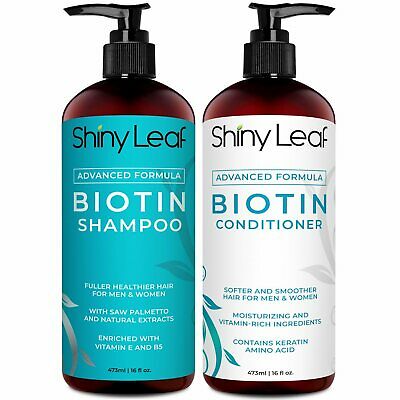 Biotin Hair Growth Shampoo And Conditioner Set Anti Hair Loss With Dht Blockers