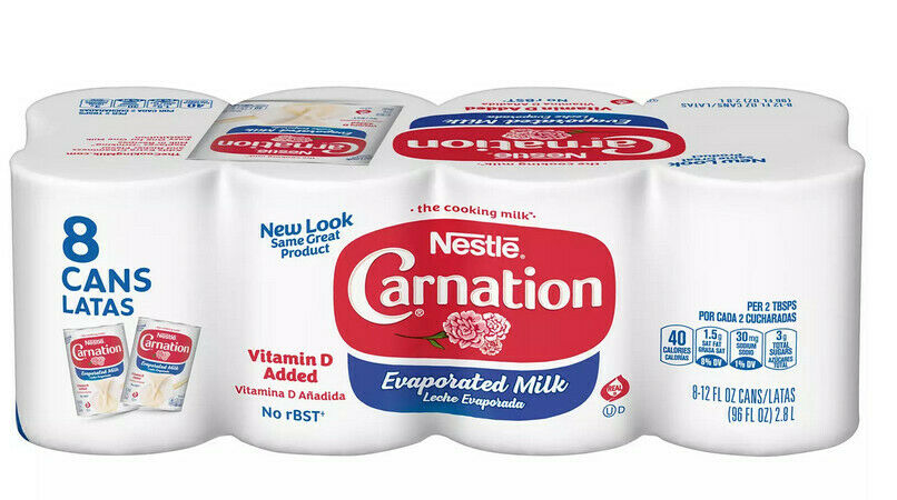 Carnation Evaporated Milk (12 oz. cans, 8 pk.) Free Shipping