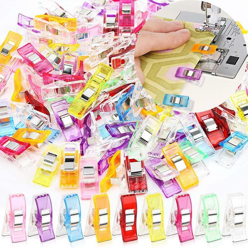 20/50pcs Colorful Multipurpose Sewing Clips Binding Clips Plastic Craft Quilting