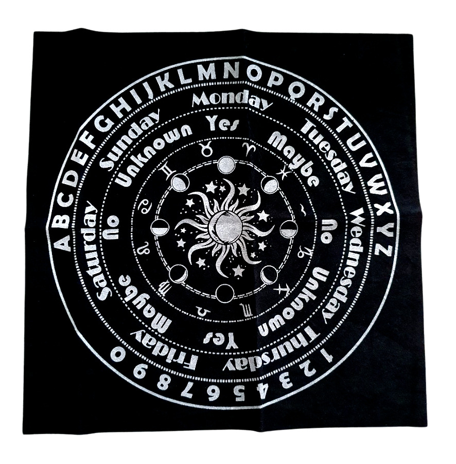 Ouija Altar Cloth Tablecloth Pendulum Spirit Contact Divination Pagan Wiccan Uk