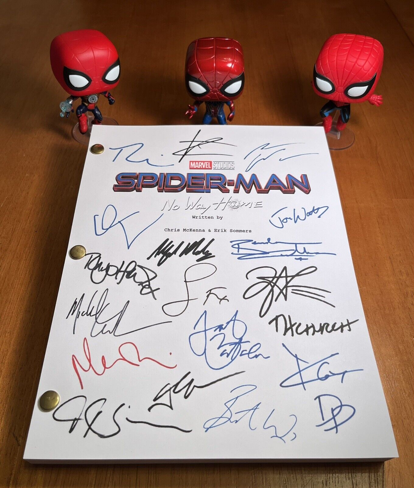 Spider-man: No Way Home Script Cast-signed- Autograph Reprints- 181 Pages Long