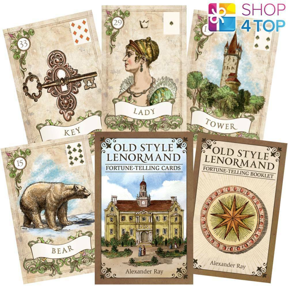 OLD STYLE LENORMAND FORTUNE-TELLING CARDS DECK US GAMES SYSTEMS ALEXANDER RAY