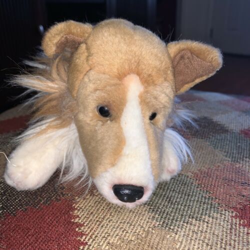 Vtg Plush Yomiko Classics Collie Dog Stuffed Animal