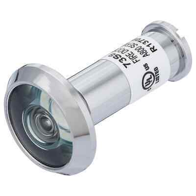 FIRE RATED- Chrome Door Peephole Viewer, With 1/2 In. Bore 180 Degree UL