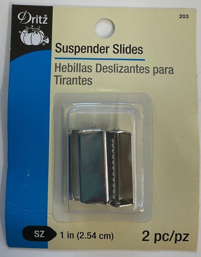 Dritz #203 Suspender Slides, 1 Inch-- 2 Pcs