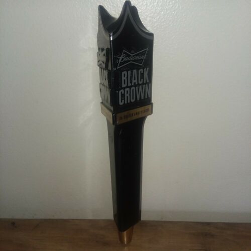 Budweiser Black Crown Amber Larger 11" Tall Tap Handle Beer Keg #3