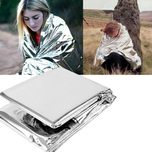 5 Pack Emergency Blanket Thermal Survival Safety Insulating Mylar Heat 84" X52"