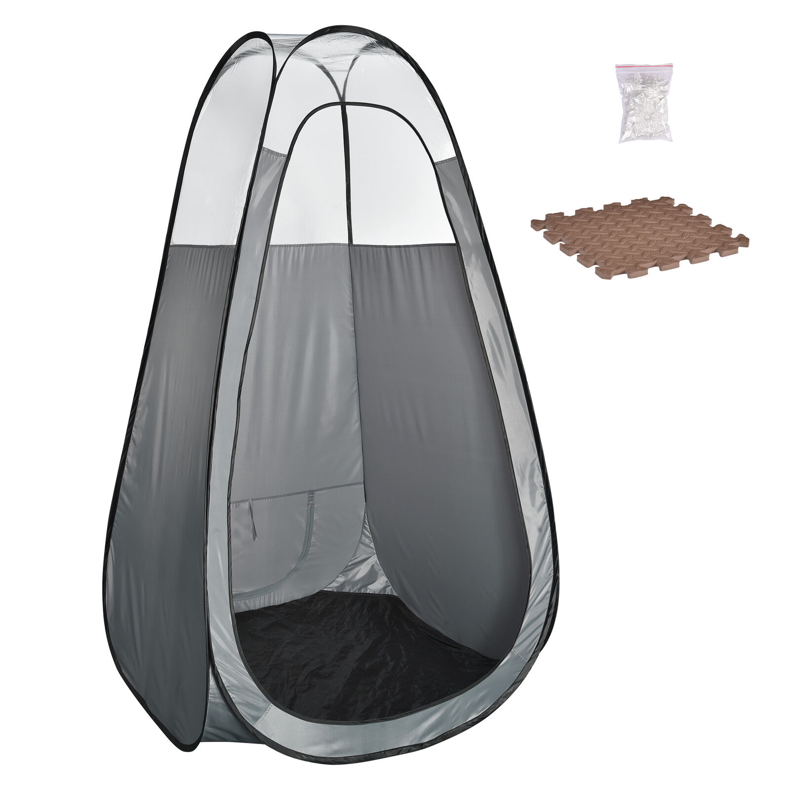 Portable Spray Tanning Tent Pop Up Oxford Booth Airbrush Sunless Clear Window