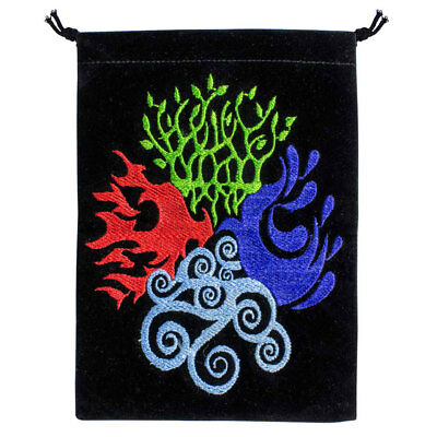 NEW Four Elements Embroidered Tarot Bag 5x7
