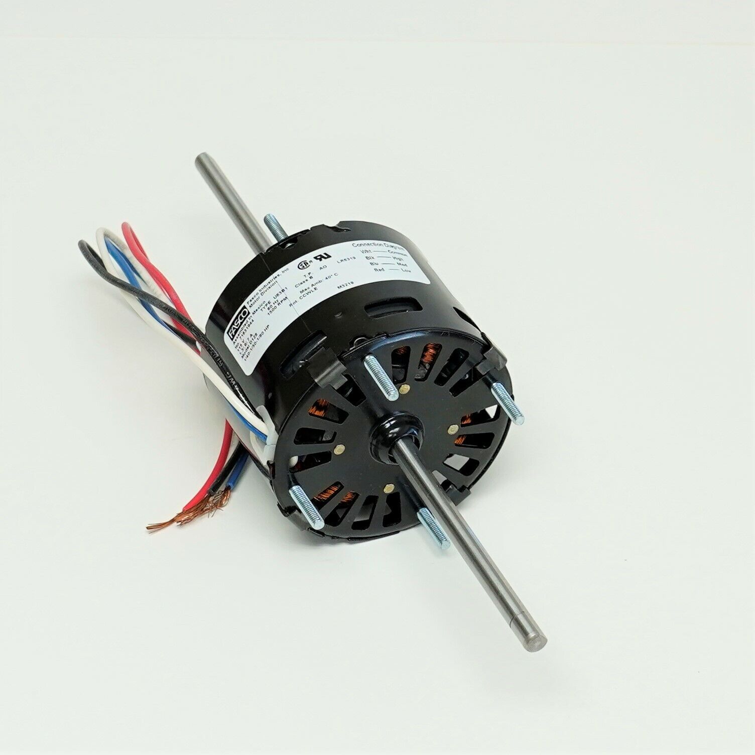Fasco D128 3.3" Diameter Electric Motor 115 Volts 1500 Rpm 3 Speed